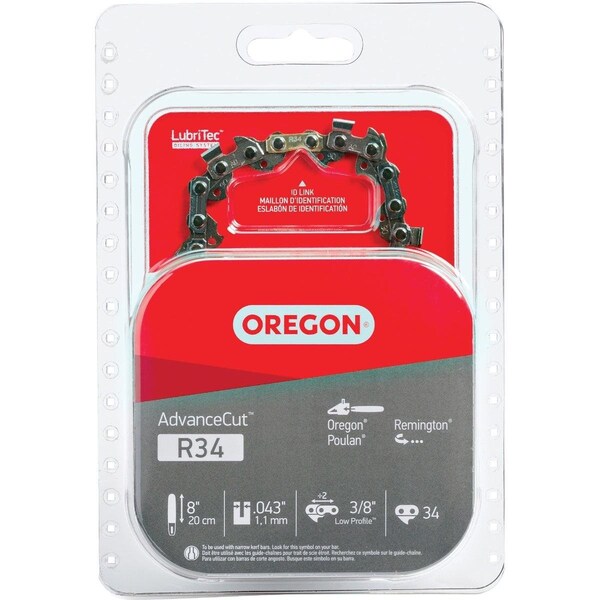 Oregon Cutting Oregon AdvanceCut 8 In. 90PX Polesaw Chain R34 - main